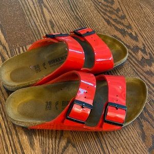 Size 38 Cherry Red 🍒Birkenstock